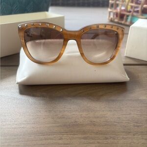 Valentino sunglasses stripped honey